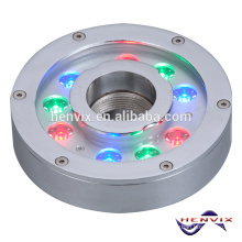 Bestseller 9 * 3W RGB führte Brunnenringlicht tauchfähig, 12v Brunnenlicht